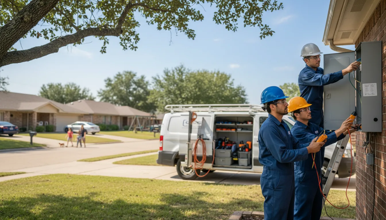 Certified electrician providing emergency electrical services in Blevins, AR